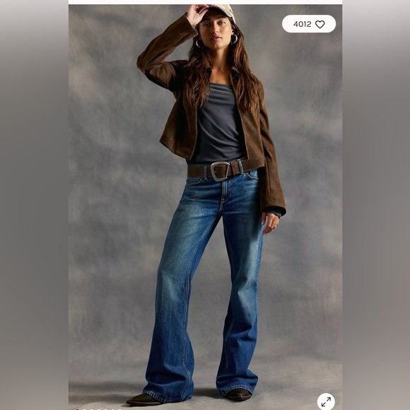 Free People We The Free West Coast Relaxed Flare Jeans. NWT. Humble - Picture 2 of 6